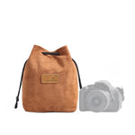 S.C.COTTON Liner Antiurto Protezione digitale Borsa per obiettivi SLR portatile Borsa per micro fotocamera singola, Square Khaki L, Square Blue L, Square Gray L, Square Brown L, Square Black L, Square Khaki M, Square Blue M, Square Gray M, Square Brown...