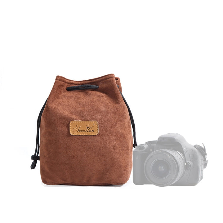S.C.COTTON Liner Antiurto Protezione digitale Borsa per obiettivi SLR portatile Borsa per micro fotocamera singola, Square Khaki L, Square Blue L, Square Gray L, Square Brown L, Square Black L, Square Khaki M, Square Blue M, Square Gray M, Square Brown...