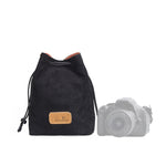 S.C.COTTON Liner Antiurto Protezione digitale Borsa per obiettivi SLR portatile Borsa per micro fotocamera singola, Square Khaki L, Square Blue L, Square Gray L, Square Brown L, Square Black L, Square Khaki M, Square Blue M, Square Gray M, Square Brown...