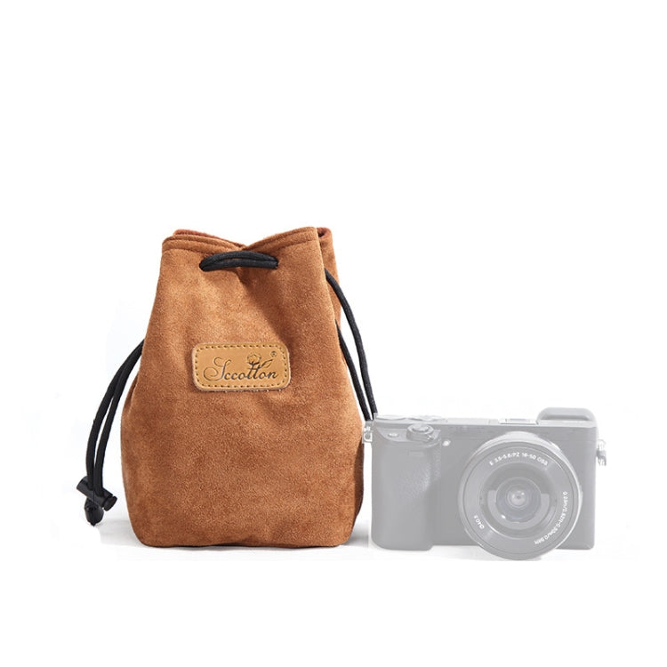 S.C.COTTON Liner Antiurto Protezione digitale Borsa per obiettivi SLR portatile Borsa per micro fotocamera singola, Square Khaki L, Square Blue L, Square Gray L, Square Brown L, Square Black L, Square Khaki M, Square Blue M, Square Gray M, Square Brown...