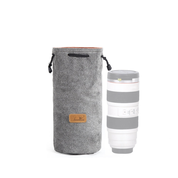 S.C.COTTON Liner Antiurto Protezione digitale Borsa per obiettivi SLR portatile Borsa per micro fotocamera singola, Square Khaki L, Square Blue L, Square Gray L, Square Brown L, Square Black L, Square Khaki M, Square Blue M, Square Gray M, Square Brown...