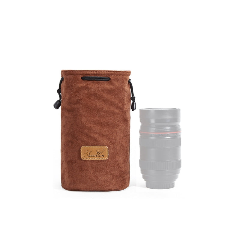 S.C.COTTON Liner Antiurto Protezione digitale Borsa per obiettivi SLR portatile Borsa per micro fotocamera singola, Square Khaki L, Square Blue L, Square Gray L, Square Brown L, Square Black L, Square Khaki M, Square Blue M, Square Gray M, Square Brown...