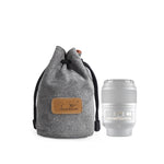S.C.COTTON Liner Antiurto Protezione digitale Borsa per obiettivi SLR portatile Borsa per micro fotocamera singola, Round Black M, Round Khaki S, Round Blue S, Round Gray S, Round Brown S, Round Black S