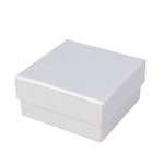 Confezione regalo per imballaggio di gioielli in argento squisito da 3 pezzi, consegna colore casuale, (5x5cm Square Box), (7.5x7.5cm Square Box)
