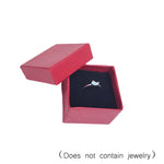 Confezione regalo per imballaggio di gioielli in argento squisito da 3 pezzi, consegna colore casuale, (5x5cm Square Box), (7.5x7.5cm Square Box)