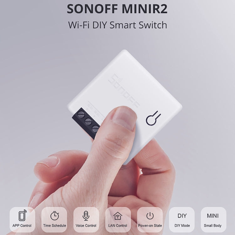 Sonoff MINIR2 Dual-Control WIFI Smart Switch Fai da te Piccole parti di modifica