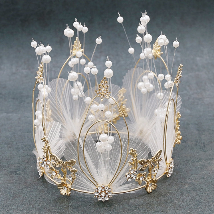 Fata libellula fata torta decorazione corona nuziale cottura ornamenti di compleanno, Crown Cake Decoration