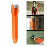 Strumento di rimozione della riparazione del rubinetto del tubo dell'acqua, chiave per il bagno multifunzionale, chiave per l'installazione di impianti idraulici, 5 In 1, 8 In 1, Metal Double-head