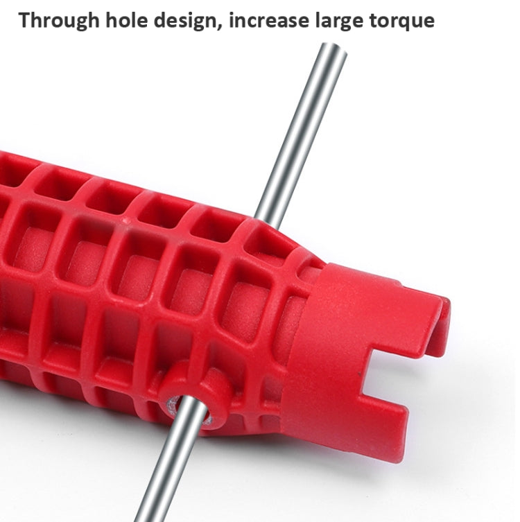 Strumento di rimozione della riparazione del rubinetto del tubo dell'acqua, chiave per il bagno multifunzionale, chiave per l'installazione di impianti idraulici, 5 In 1, 8 In 1, Metal Double-head