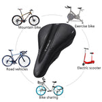 Coprisella per bicicletta in silicone con ruota su Coprisella per mountain bike in gel ispessimento Attrezzatura per l'equitazione, LF32005G-L, LF32005G-S