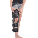 Staffa fissa regolabile per ginocchio con velcro