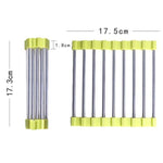 MS-202 3 PCS Home Kitchen Tovaglietta antiscottatura antiscivolo in acciaio inossidabile Tovaglietta pieghevole per isolamento termico, Colore consegna casuale, MS-202 Random Color