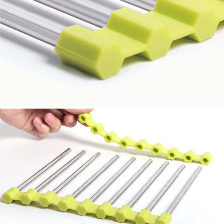 MS-202 3 PCS Home Kitchen Tovaglietta antiscottatura antiscivolo in acciaio inossidabile Tovaglietta pieghevole per isolamento termico, Colore consegna casuale, MS-202 Random Color