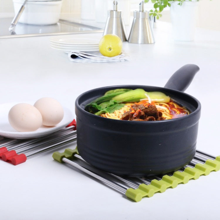 MS-202 3 PCS Home Kitchen Tovaglietta antiscottatura antiscivolo in acciaio inossidabile Tovaglietta pieghevole per isolamento termico, Colore consegna casuale, MS-202 Random Color