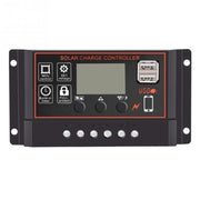 Regolatore solare semplice 12V24V Controllo del tempo della luce Regolatore di carica e scarica solare con USB, 10A, 20A, 30A