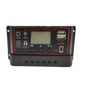 Regolatore solare semplice 12V24V Controllo del tempo della luce Regolatore di carica e scarica solare con USB, 10A, 20A, 30A