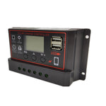 Regolatore di carica solare 12V/24V con USB 10A-30A