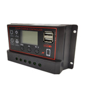 Regolatore solare semplice 12V24V Controllo del tempo della luce Regolatore di carica e scarica solare con USB, 10A, 20A, 30A