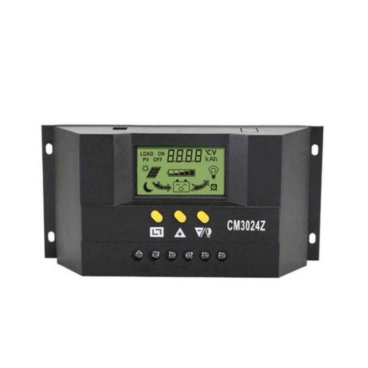 Regolatore di carica solare 12V/24V 30A con display LCD