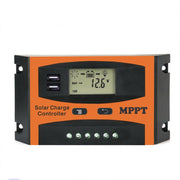Regolatore solare di identificazione automatica MPPT 12V/24V con uscita USB, 30A, 40A, 50A, 60A