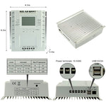 Regolatore di carica solare MPPT 60A 12V/24V