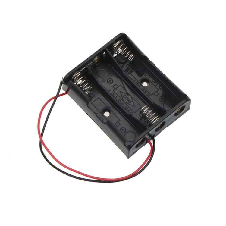 Custodia per batterie AA in plastica con cavo 10 pezzi