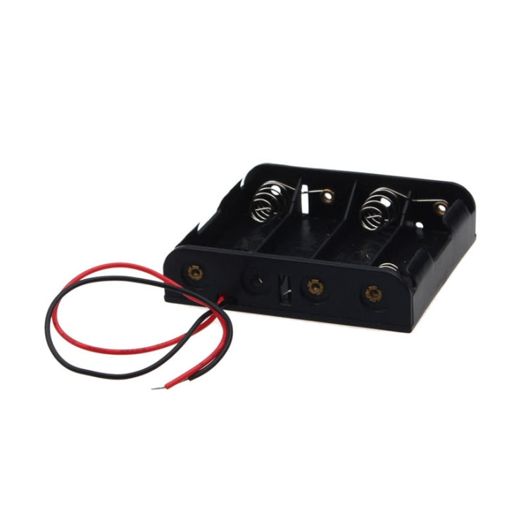 Custodia per batterie AA in plastica con cavo 10 pezzi