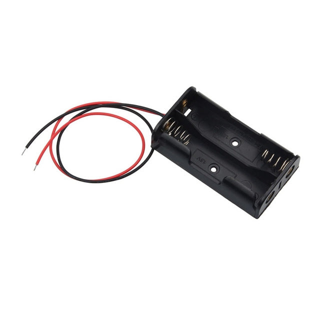 Custodia per batterie AA in plastica con cavo 10 pezzi