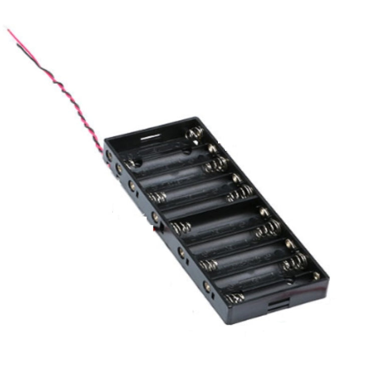 Custodia per batterie AA in plastica con cavo 10 pezzi