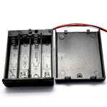 Custodia per batterie AA in plastica con cavo 10 pezzi