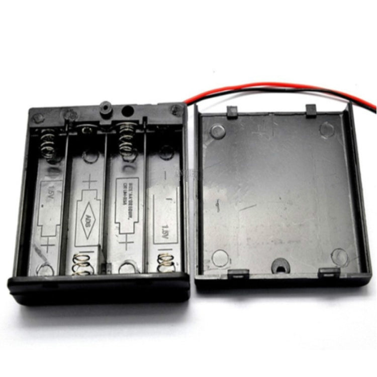 Custodia per batterie AA in plastica con cavo 10 pezzi