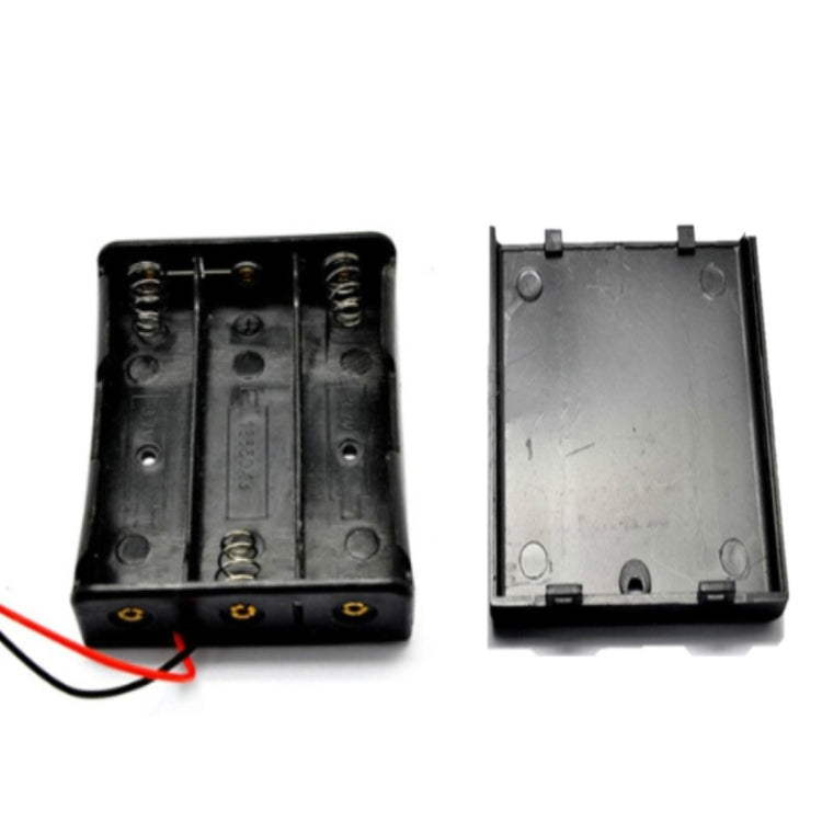Custodia per batterie AA in plastica con cavo 10 pezzi