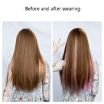 5 pezzi di estensione per capelli con evidenziazione del colore Pezzo di estensione per capelli invisibile senza cuciture in un unico pezzo