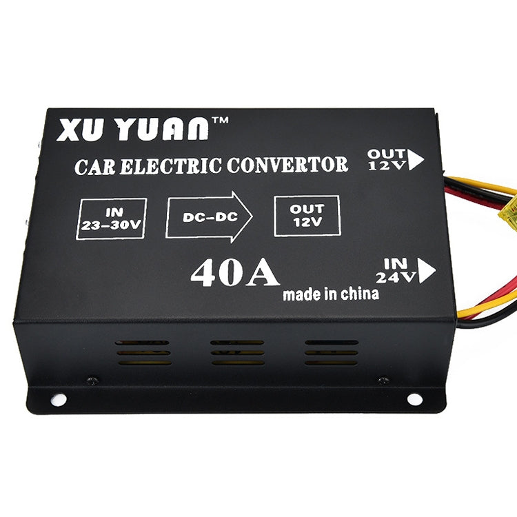 Convertitore step-down XUYUAN 480W da 24V a 12V 40A Convertitore buck di alimentazione CC per autoveicoli, 480W 24V to 12V