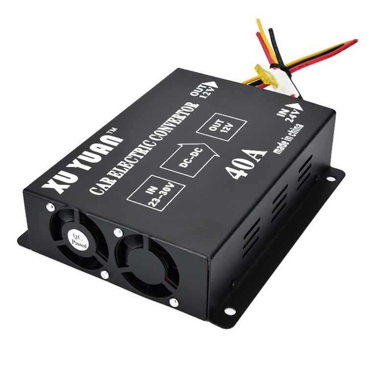 Convertitore step-down XUYUAN 480W da 24V a 12V 40A Convertitore buck di alimentazione CC per autoveicoli, 480W 24V to 12V