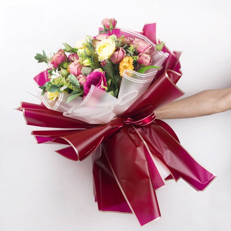 2 sacchetti di Phnom Penh Fiore di carta opaca Carta da regalo per fiori Bouquet di gelatina Carta da regalo impermeabile 58x58 cm, Black, White, Goose Yellow, Pink, Grey, Red Pear, Clearance bBlue, Khaki, Lotus Color, Rose Pink, Light Grey, Matte     ...