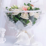 Carta da regalo per bouquet Carta da regalo in materiale impermeabile con fiori trasparenti, 3.0 Silk 70cmx50m, 4.7 Silk 70cmx50m, 5.3 Silk 70cmx50m, 2.5 Silk 40cmx30m, 2.5 Silk 80cmx60m, 3.0 Silk 90cmx50m