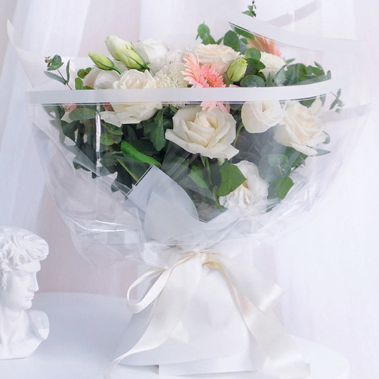 Carta da regalo per bouquet Carta da regalo in materiale impermeabile con fiori trasparenti, 3.0 Silk 70cmx50m, 4.7 Silk 70cmx50m, 5.3 Silk 70cmx50m, 2.5 Silk 40cmx30m, 2.5 Silk 80cmx60m, 3.0 Silk 90cmx50m