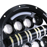 Fari modificati retrò per moto da 7 pollici Gita di un giorno a LED Fari vicini a luci per Wrangler / Harley, Day Trip LED Far Near Beam Lights