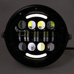 Fari modificati retrò per moto da 7 pollici Gita di un giorno a LED Fari vicini a luci per Wrangler / Harley, Day Trip LED Far Near Beam Lights