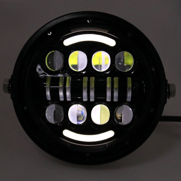 Fari modificati retrò per moto da 7 pollici Gita di un giorno a LED Fari vicini a luci per Wrangler / Harley, Day Trip LED Far Near Beam Lights