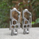 2 PCS Moschettone multifunzionale portante professionale per sopravvivenza all'aperto Gadget, Survive tool