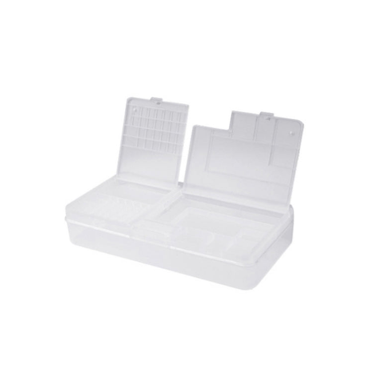 2PCS Double Layer Clamshell Mobile Phone Repair Parts Box Turnover Storage Box Component Mobile Phone Disassembly Screw, W203