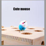 Giocattoli per criceti e gatti Forniture per gatti in legno massello, Cloud Hairy Mouse, Five-hole Hairy Mouse, Eight-hole Hairy Mouse, Cloud Doll, Five-hole Doll, Eight-hole doll