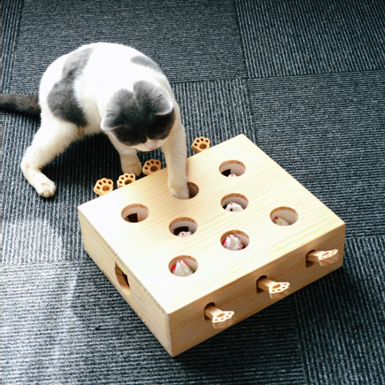 Giocattoli per criceti e gatti Forniture per gatti in legno massello, Cloud Hairy Mouse, Five-hole Hairy Mouse, Eight-hole Hairy Mouse, Cloud Doll, Five-hole Doll, Eight-hole doll