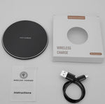 Caricabatterie wireless universale K8 10W in alluminio