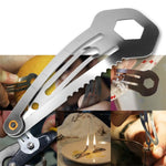 10 pezzi 8 in 1 fermaglio per capelli multifunzionale strumento di primo soccorso per autodifesa esterna, 2 PCS 8 in 1 (Black), 2 PCS 8 in 1 (Silver)