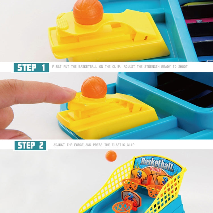 Mini gioco da basket da tavolo per bambini in plastica