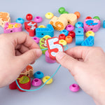 Giocattolo da infilare per bambini in legno 60/100 pezzi