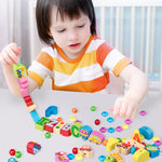 Giocattolo da infilare per bambini in legno 60/100 pezzi